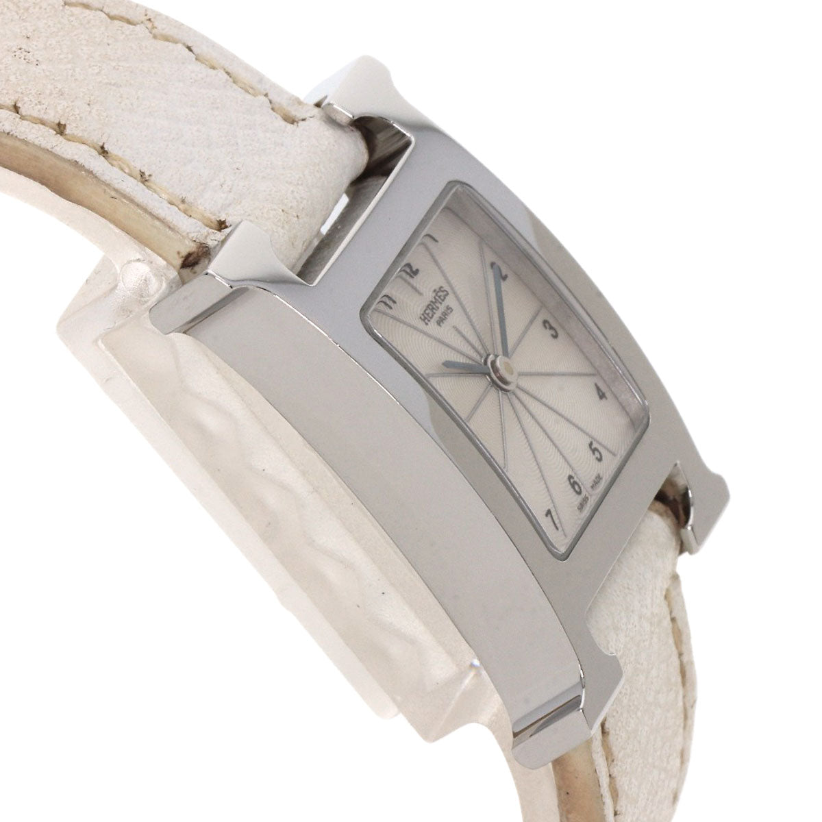 HERMES H watch Watches HH1.210 Stainless Steel/Leather Ladies