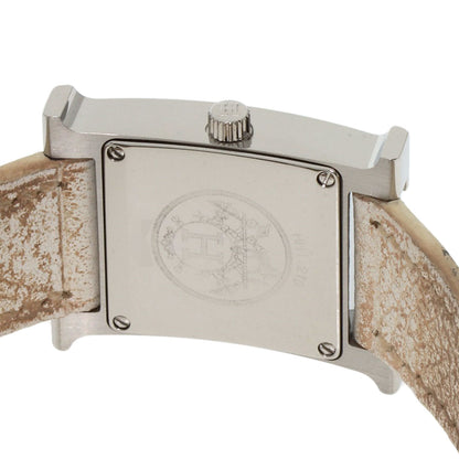 HERMES H watch Watches HH1.210 Stainless Steel/Leather Ladies
