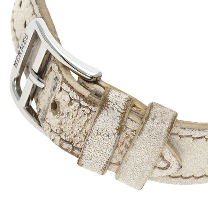 HERMES H watch Watches HH1.210 Stainless Steel/Leather Ladies