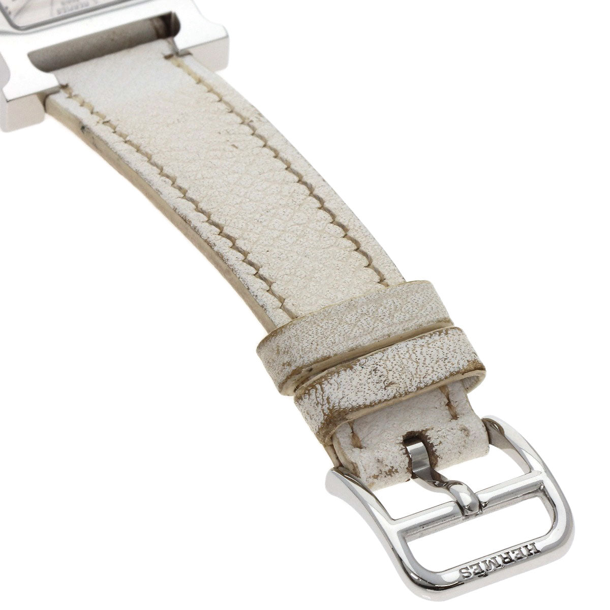 HERMES H watch Watches HH1.210 Stainless Steel/Leather Ladies