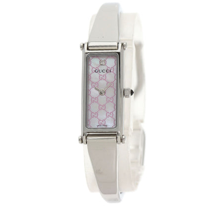 GUCCI 1P Diamond Watches 1500L Stainless Steel/Stainless Steel Ladies