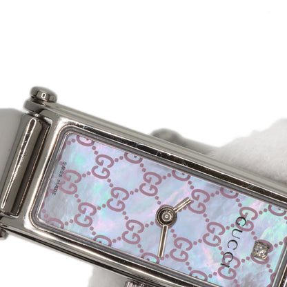 GUCCI 1P Diamond Watches 1500L Stainless Steel/Stainless Steel Ladies