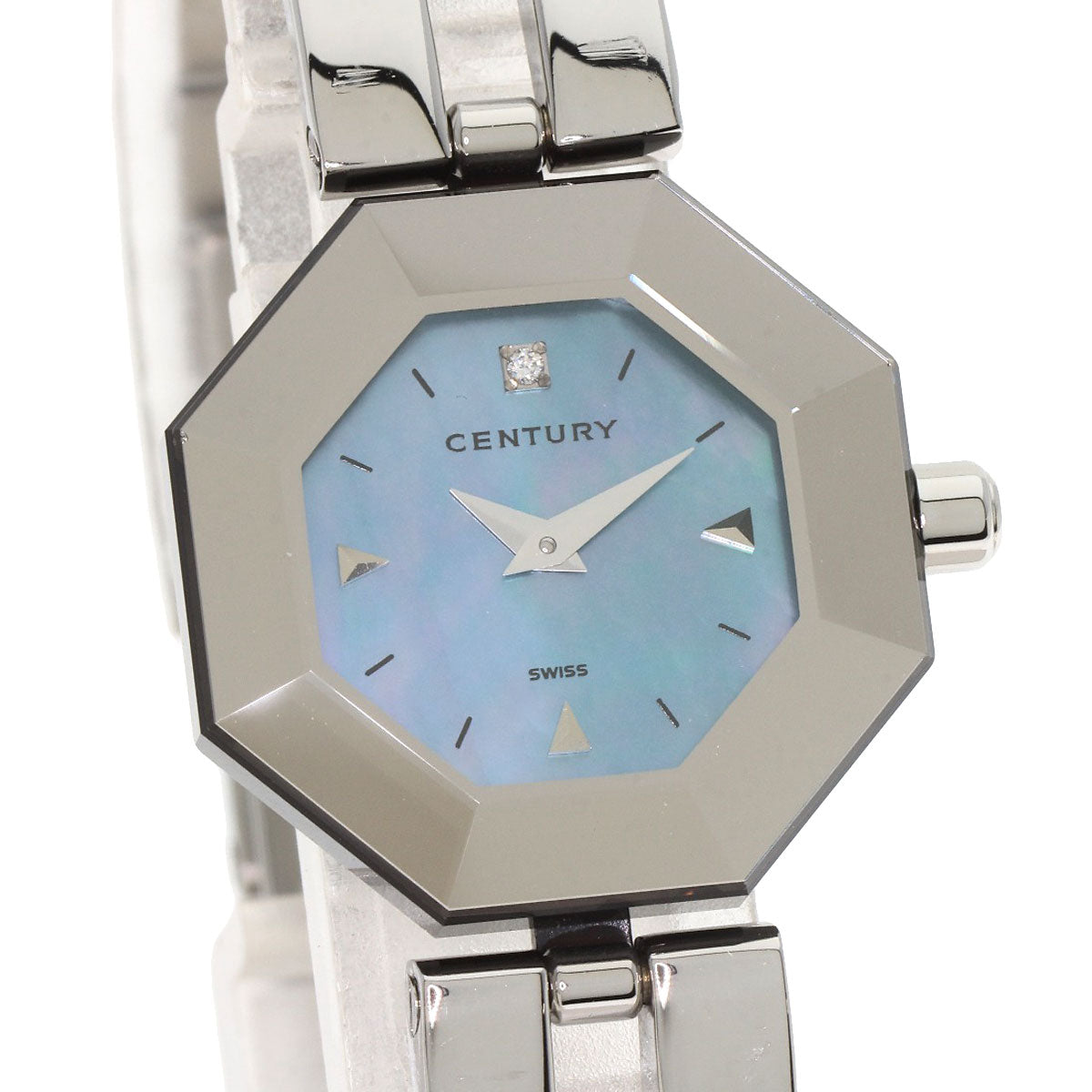 CENTURY Time Gem 1P Diamond Watches Stainless Steel/Stainless Steel Ladies