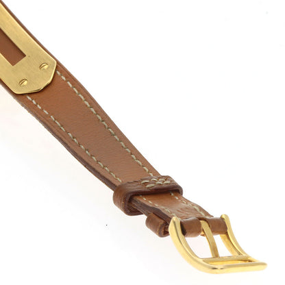 HERMES Kelly watch Watches Gold Plated/Leather Ladies