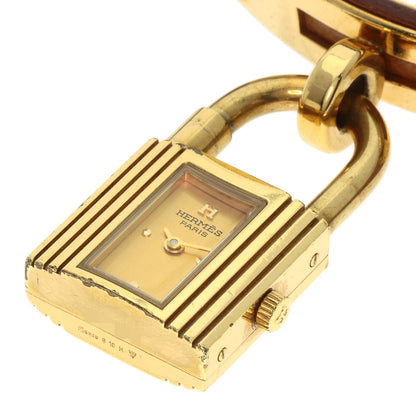 HERMES Kelly watch Watches Gold Plated/Leather Ladies