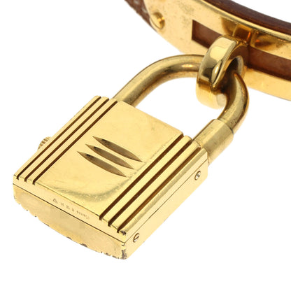 HERMES Kelly watch Watches Gold Plated/Leather Ladies