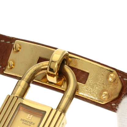 HERMES Kelly watch Watches Gold Plated/Leather Ladies