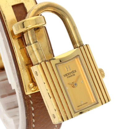 HERMES Kelly watch Watches Gold Plated/Leather Ladies