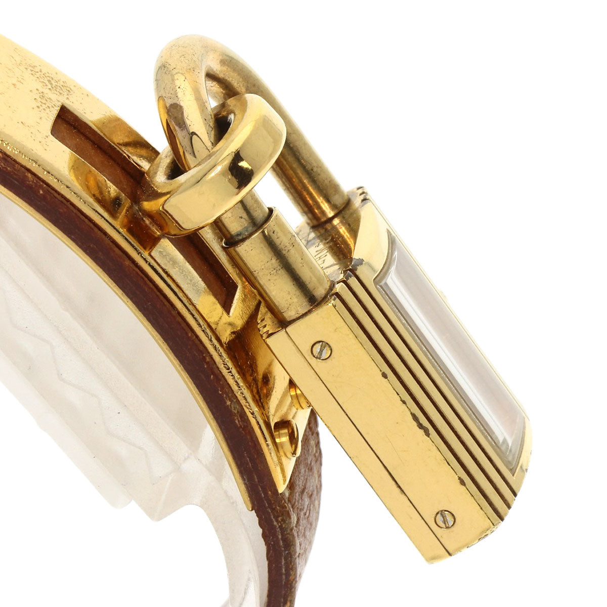 HERMES Kelly watch Watches Gold Plated/Leather Ladies