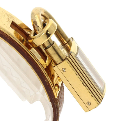 HERMES Kelly watch Watches Gold Plated/Leather Ladies