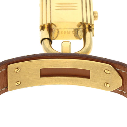 HERMES Kelly watch Watches Gold Plated/Leather Ladies
