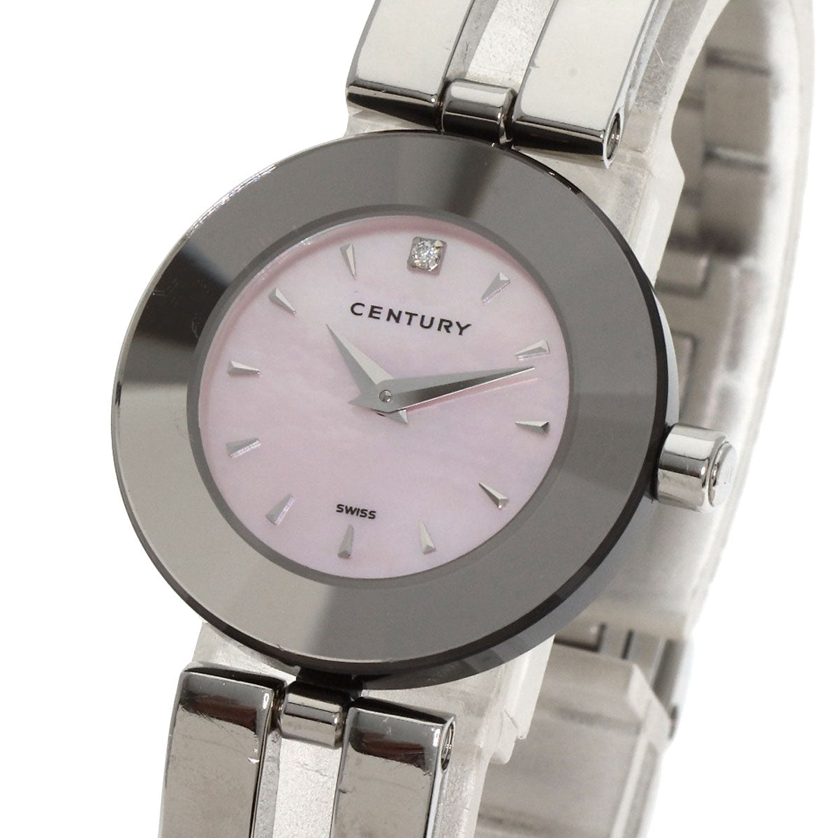 CENTURY Time Gem 1P Diamond Watches Stainless Steel/Stainless Steel Ladies