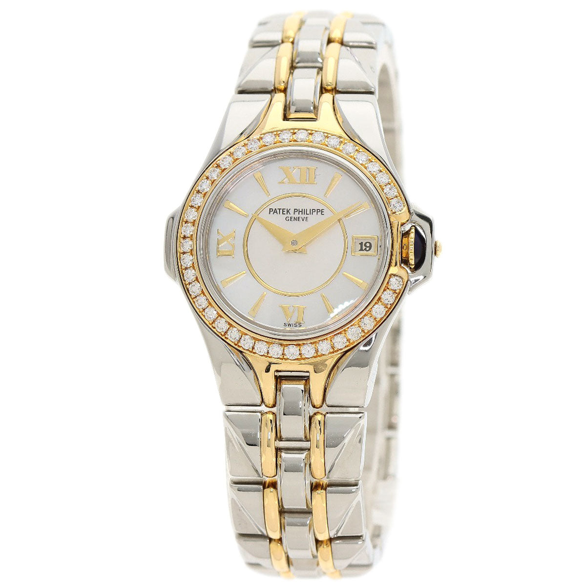 PATEK PHILIPPE Sculpture Diamond Bezel Watches 4891/1 Stainless Steel/SSxK18YG Ladies