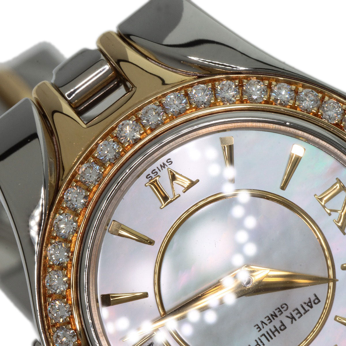 PATEK PHILIPPE Sculpture Diamond Bezel Watches 4891/1 Stainless Steel/SSxK18YG Ladies