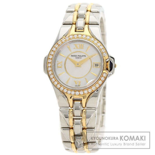 PATEK PHILIPPE Sculpture Diamond Bezel Watches 4891/1 Stainless Steel/SSxK18YG Ladies