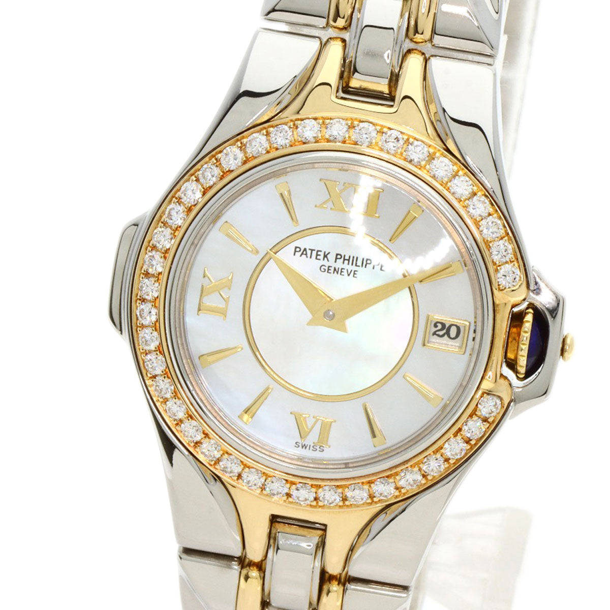 PATEK PHILIPPE Sculpture Diamond Bezel Watches 4891/1 Stainless Steel/SSxK18YG Ladies