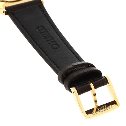 SEIKO Chariot Watches 2220-0180 K18 Yellow Gold/Leather mens