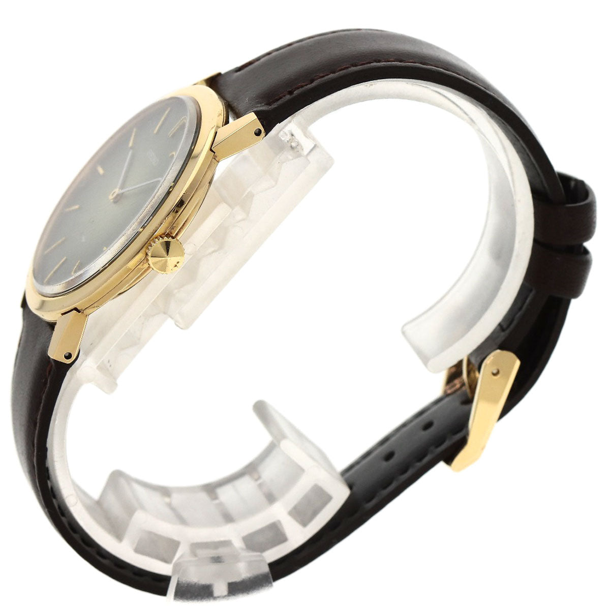 SEIKO Chariot Watches 2220-0180 K18 Yellow Gold/Leather mens