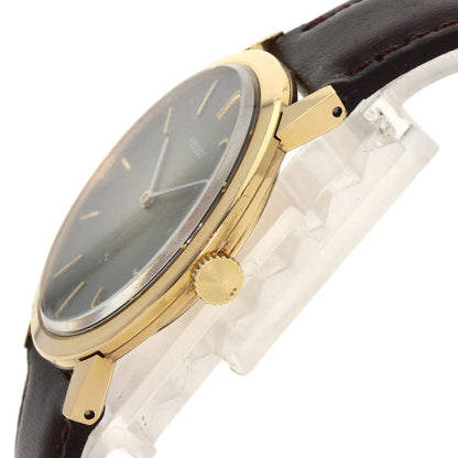 SEIKO Chariot Watches 2220-0180 K18 Yellow Gold/Leather mens