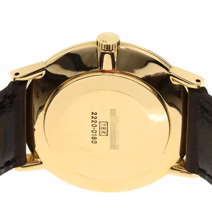 SEIKO Chariot Watches 2220-0180 K18 Yellow Gold/Leather mens