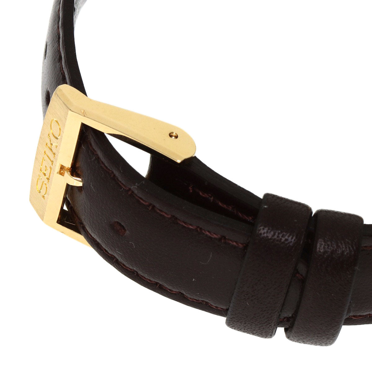 SEIKO Chariot Watches 2220-0180 K18 Yellow Gold/Leather mens