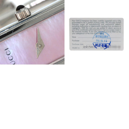 GUCCI Square face Watches 1500L Stainless Steel/Stainless Steel Ladies