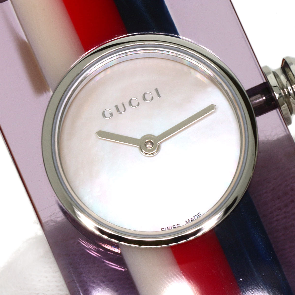 GUCCI Vintage web Watches YA143523 Stainless Steel/acrylic resin Ladies