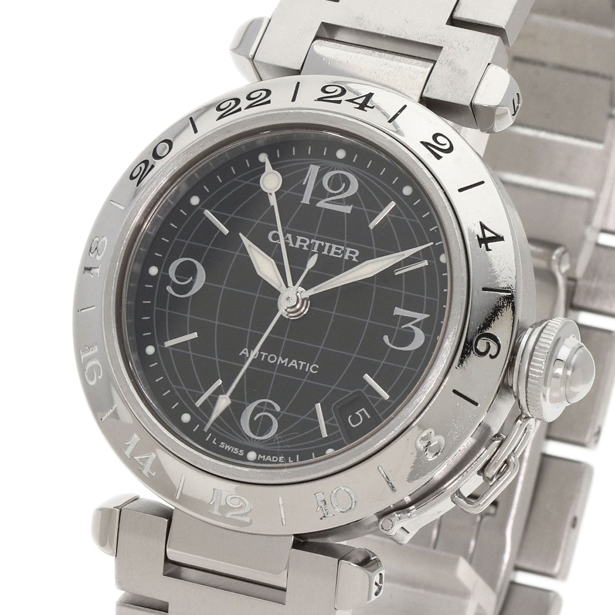 CARTIER Cartier Pasha C Meridian Watches W31079M7 Stainless Steel/Stainless Steel mens