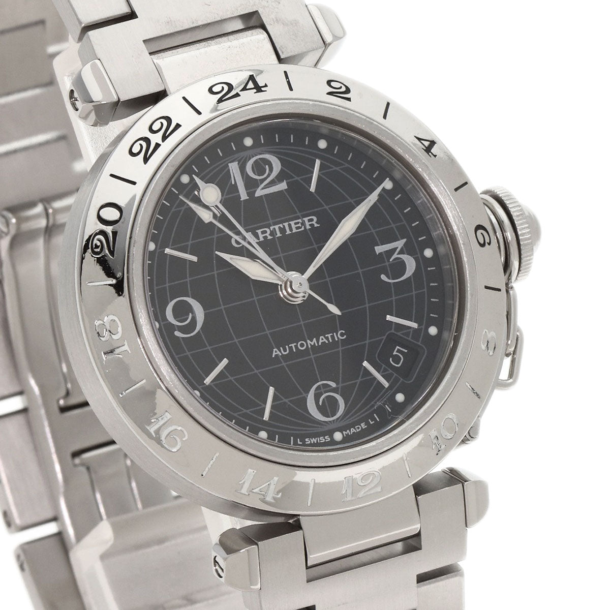 CARTIER Cartier Pasha C Meridian Watches W31079M7 Stainless Steel/Stainless Steel mens