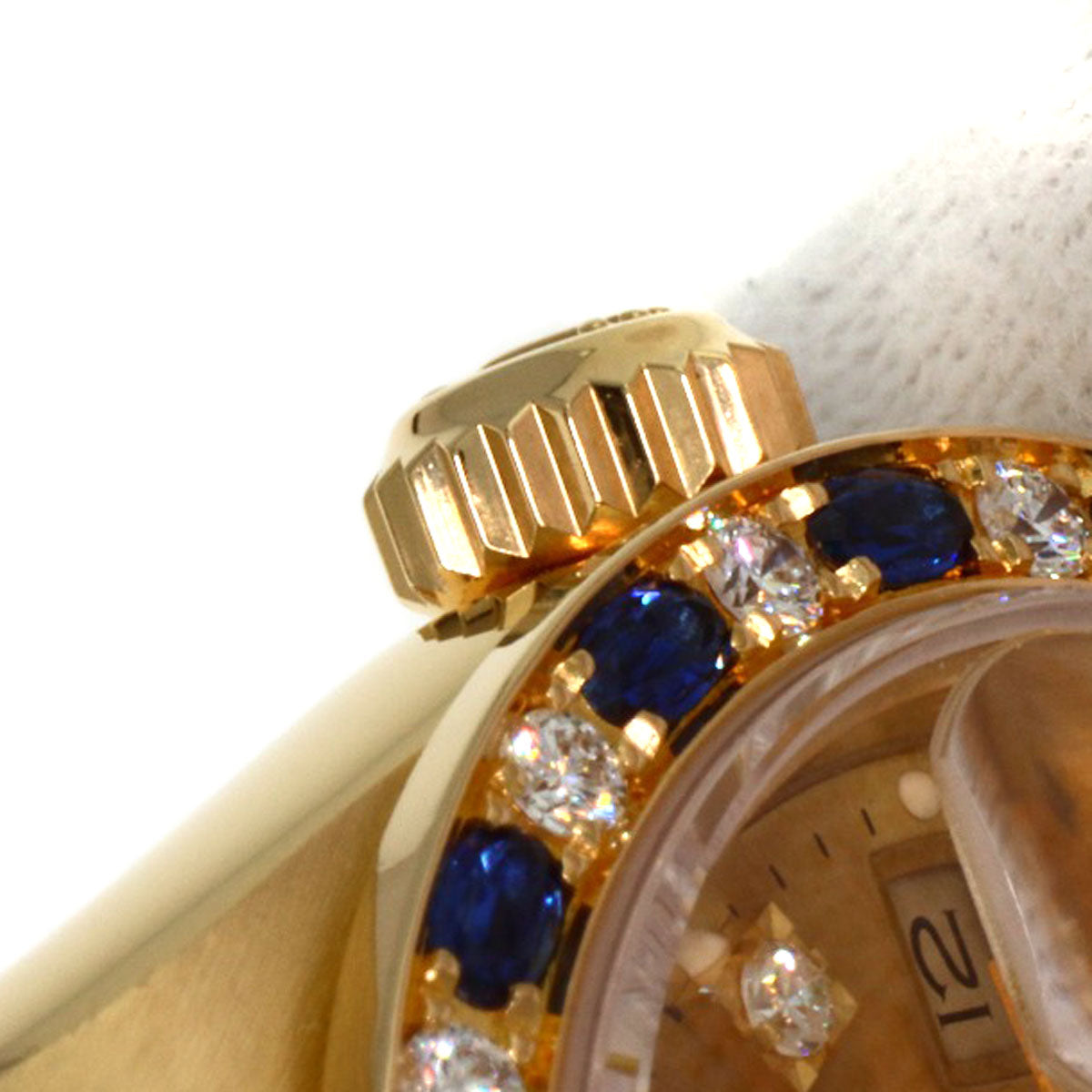 ROLEX Datejust Sapphire Diamond Watches 69198SA K18 Yellow Gold/18K Yellow Gold Ladies