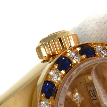ROLEX Datejust Sapphire Diamond Watches 69198SA K18 Yellow Gold/18K Yellow Gold Ladies