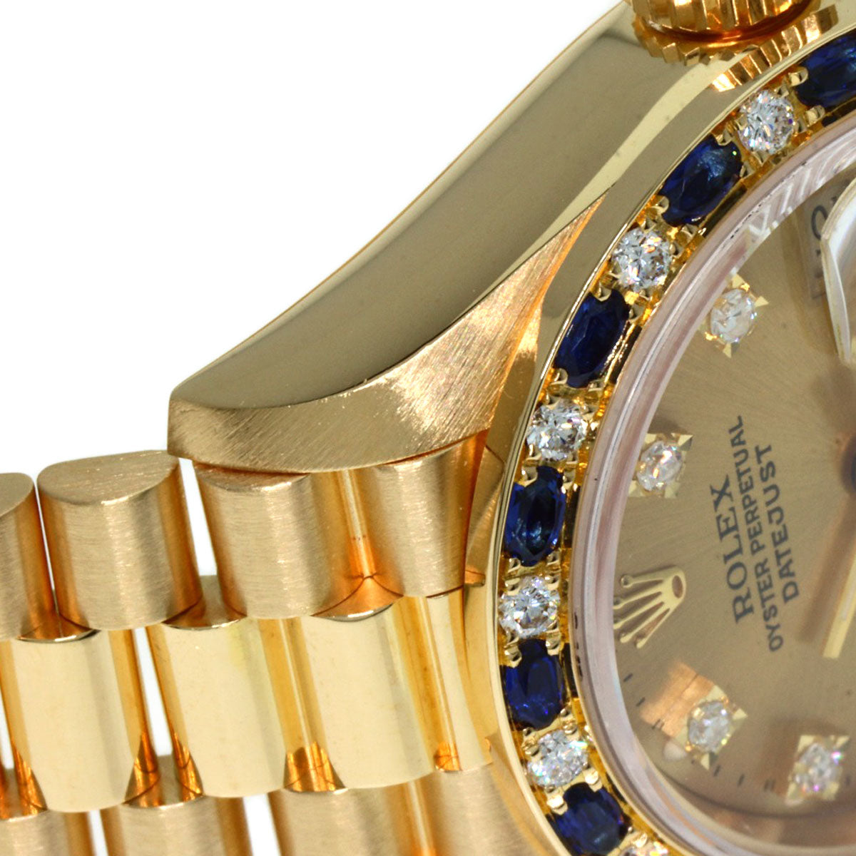 ROLEX Datejust Sapphire Diamond Watches 69198SA K18 Yellow Gold/18K Yellow Gold Ladies