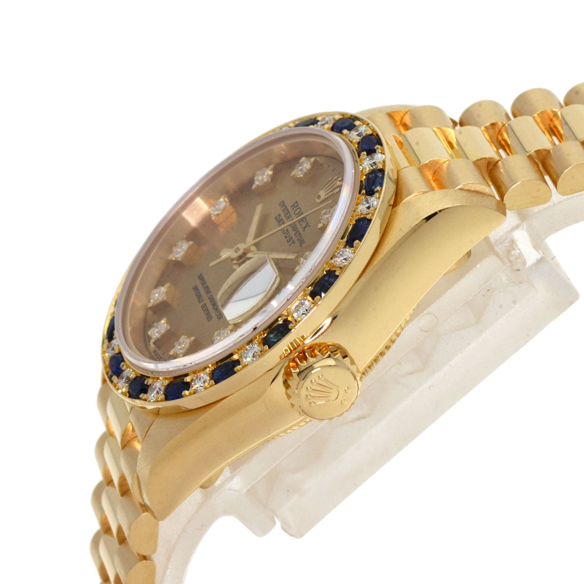 ROLEX Datejust Sapphire Diamond Watches 69198SA K18 Yellow Gold/18K Yellow Gold Ladies
