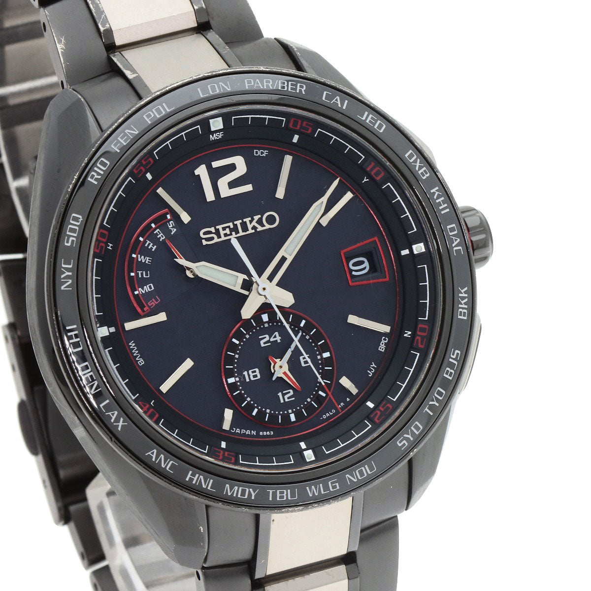 SEIKO Brights Flight Expert Watches SAGA267 8B63-0AS0 titaniumCeramic/titaniumCeramic mens