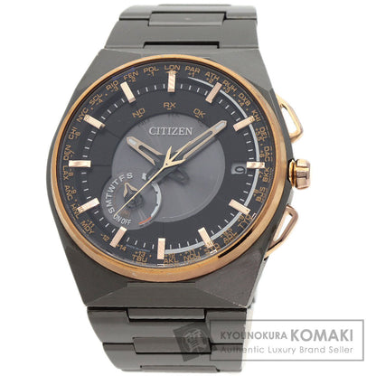 CITIZEN Eco Drive Satellite Wave Watches F100-T021425 CC2004-59E Titanium/Titanium mens