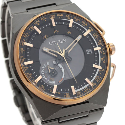 CITIZEN Eco Drive Satellite Wave Watches F100-T021425 CC2004-59E Titanium/Titanium mens