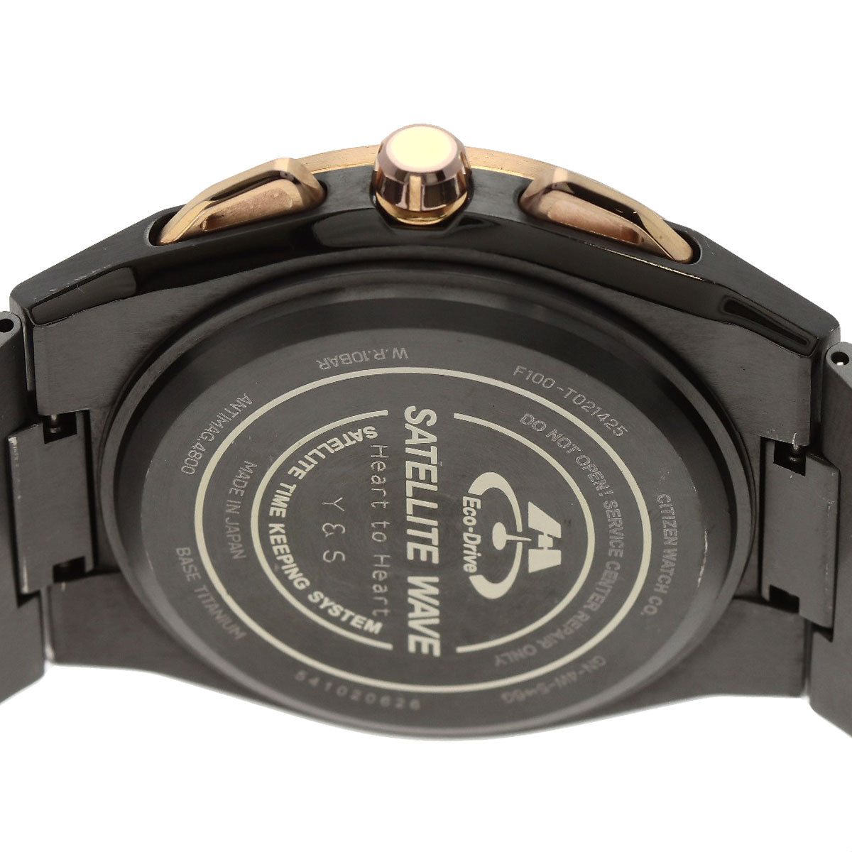 CITIZEN Eco Drive Satellite Wave Watches F100-T021425 CC2004-59E Titanium/Titanium mens