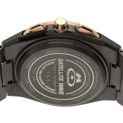 CITIZEN Eco Drive Satellite Wave Watches F100-T021425 CC2004-59E Titanium/Titanium mens
