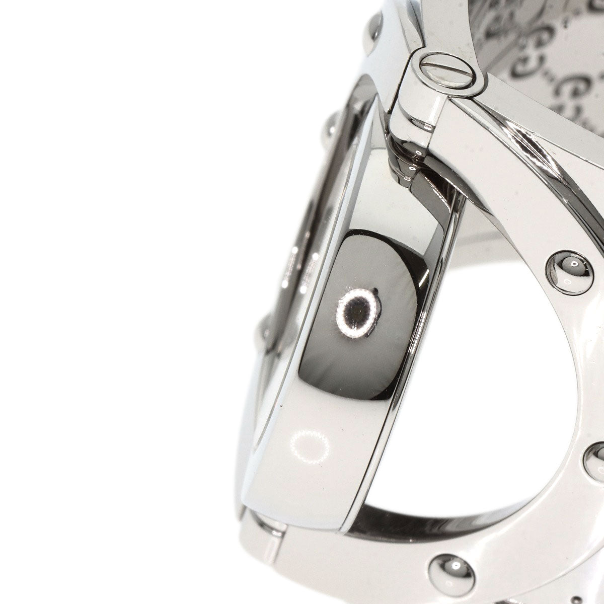 GUCCI Twirl Wide Bangle Watches YA112 Stainless Steel/Stainless Steel Ladies