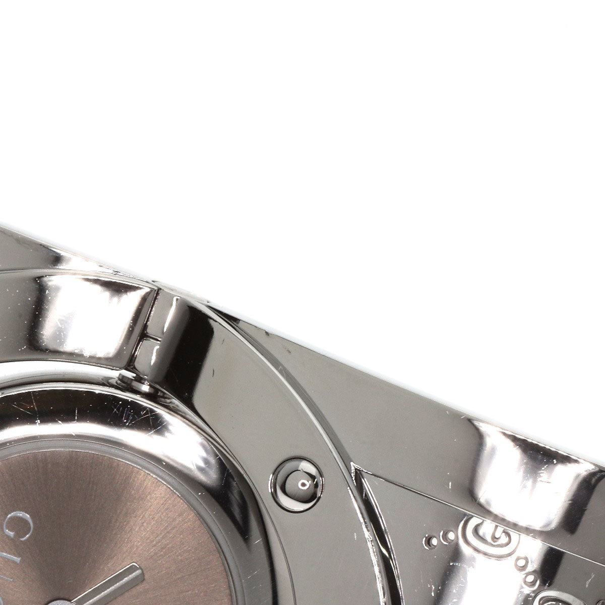 GUCCI Twirl Wide Bangle Watches YA112 Stainless Steel/Stainless Steel Ladies
