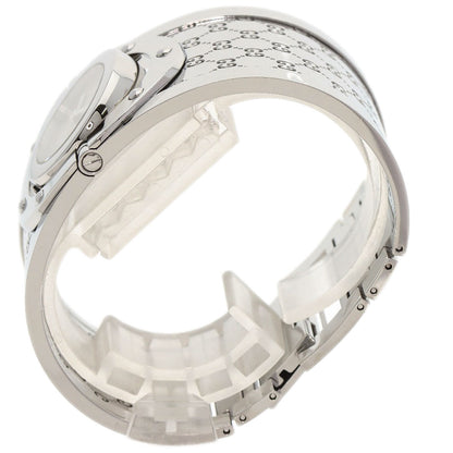 GUCCI Twirl Wide Bangle Watches YA112 Stainless Steel/Stainless Steel Ladies