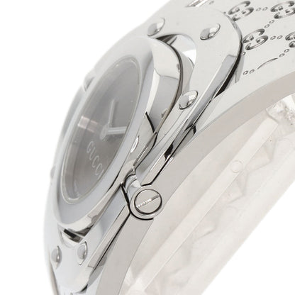 GUCCI Twirl Wide Bangle Watches YA112 Stainless Steel/Stainless Steel Ladies