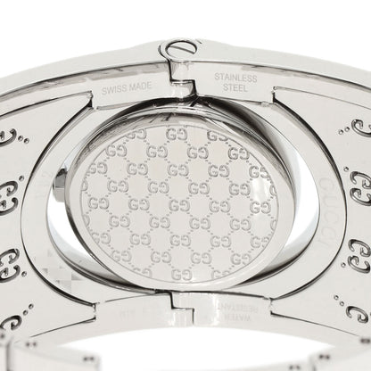 GUCCI Twirl Wide Bangle Watches YA112 Stainless Steel/Stainless Steel Ladies