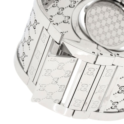GUCCI Twirl Wide Bangle Watches YA112 Stainless Steel/Stainless Steel Ladies