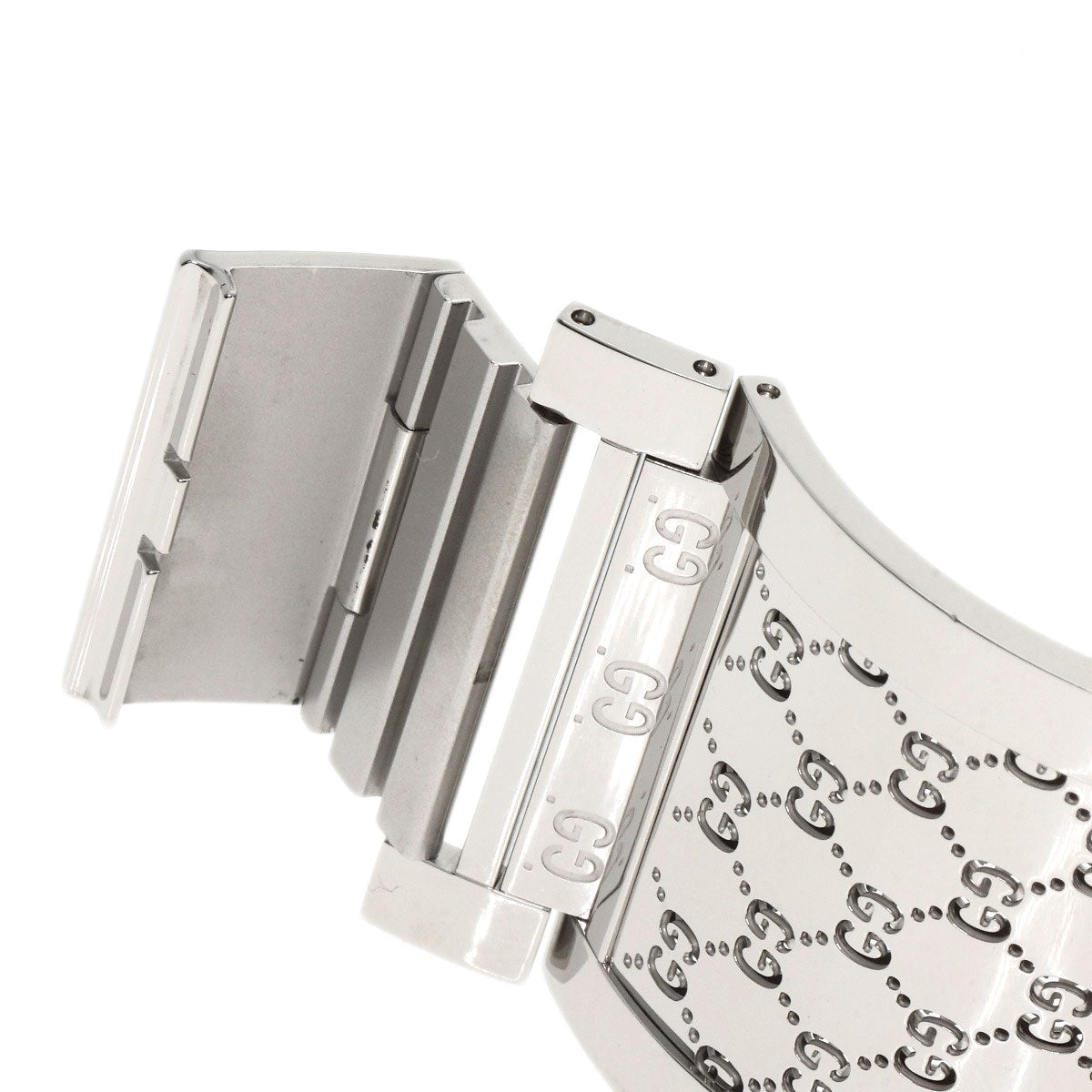 GUCCI Twirl Wide Bangle Watches YA112 Stainless Steel/Stainless Steel Ladies