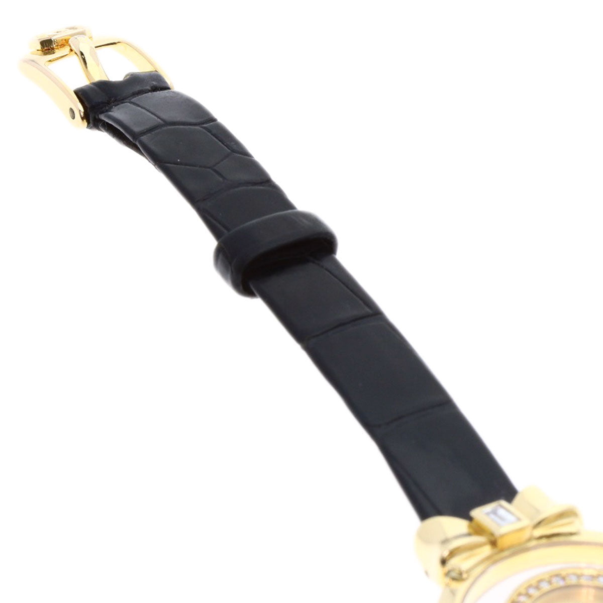 Chopard Happy diamond ribbon 20/5334 Watches 20/5334 K18 Yellow Gold/Leather Ladies