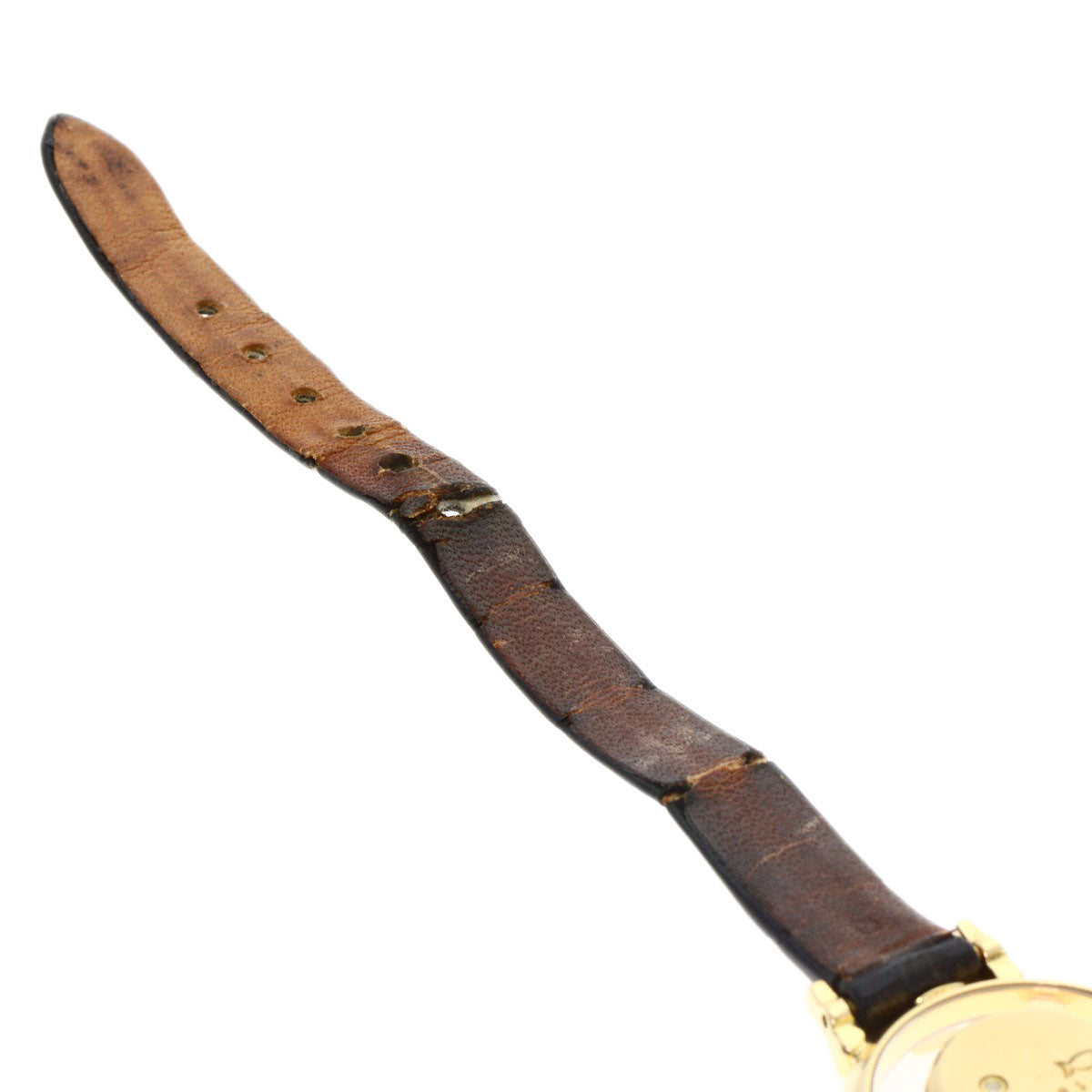 Chopard Happy diamond ribbon 20/5334 Watches 20/5334 K18 Yellow Gold/Leather Ladies