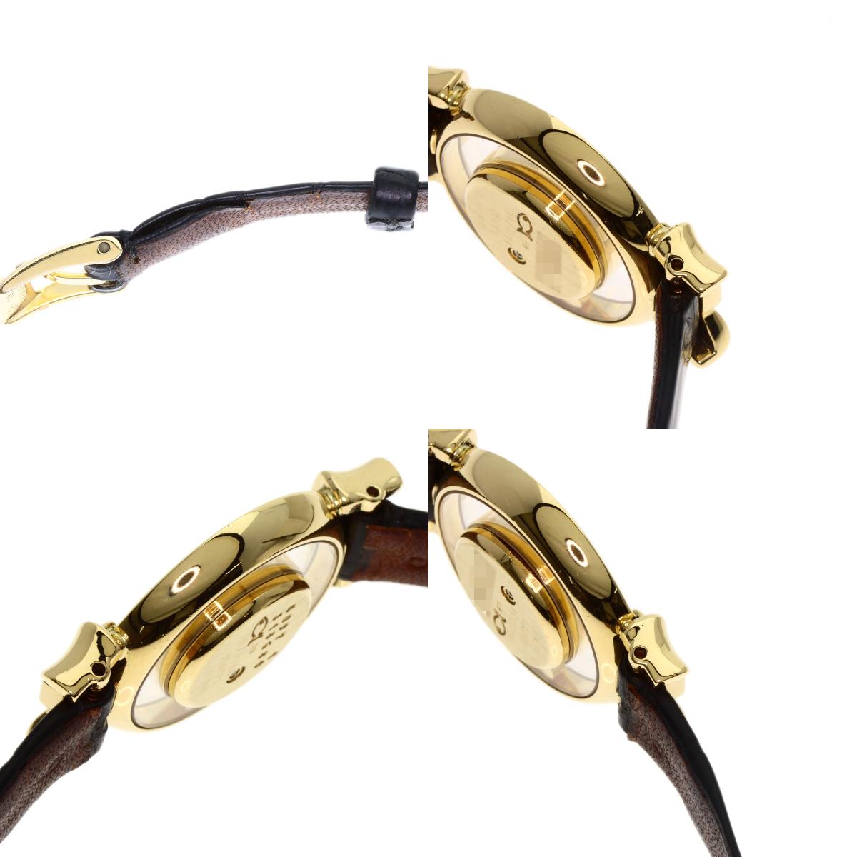 Chopard Happy diamond ribbon 20/5334 Watches 20/5334 K18 Yellow Gold/Leather Ladies