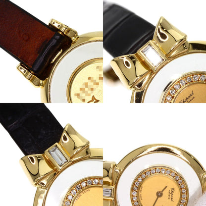 Chopard Happy diamond ribbon 20/5334 Watches 20/5334 K18 Yellow Gold/Leather Ladies