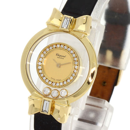 Chopard Happy diamond ribbon 20/5334 Watches 20/5334 K18 Yellow Gold/Leather Ladies